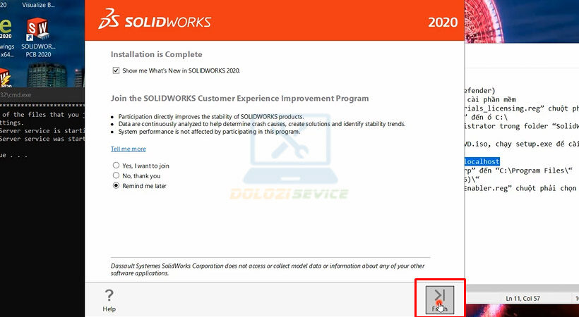 Hướng dẫn cài đặt SolidWorks 2020
