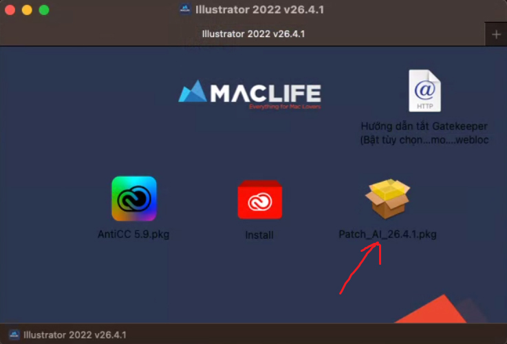 Hướng dẫn cài đặt Adobe Illustrator 2022 trên MacOS