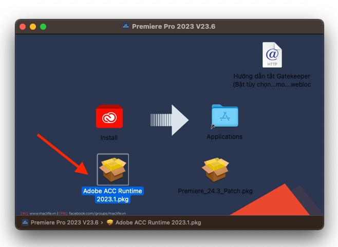 Hướng dẫn cài đặt Premiere Pro 2023 trên MacOS