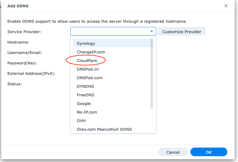 Các bước tạo tên miền truy cập NAS bằng DDNS của Cloudflare