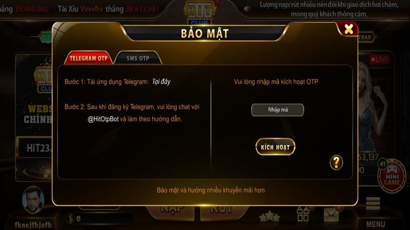 Mẹo bảo mật khi đăng nhập HITCLUB