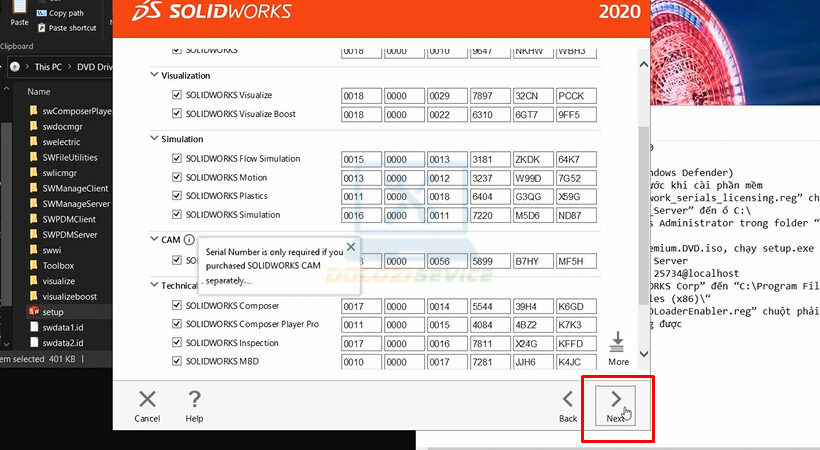 cai-dat-solidworks-10 Hướng dẫn cài đặt SolidWorks 2020